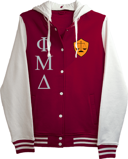 Phi Mu Delta Varsity Hooded Sweatshirt