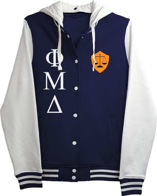 Phi Mu Delta Varsity Hooded Sweatshirt