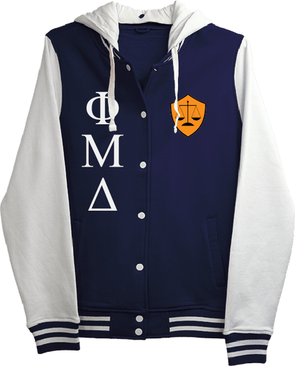 Phi Mu Delta Varsity Hooded Sweatshirt