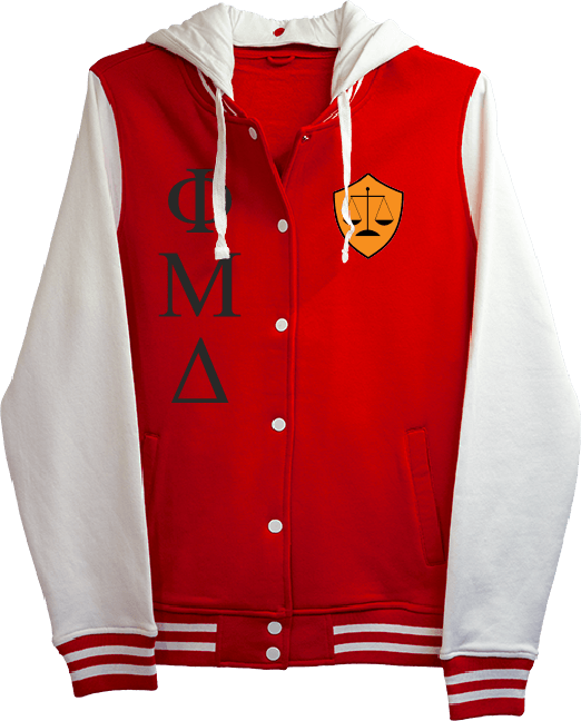 Phi Mu Delta Varsity Hooded Sweatshirt