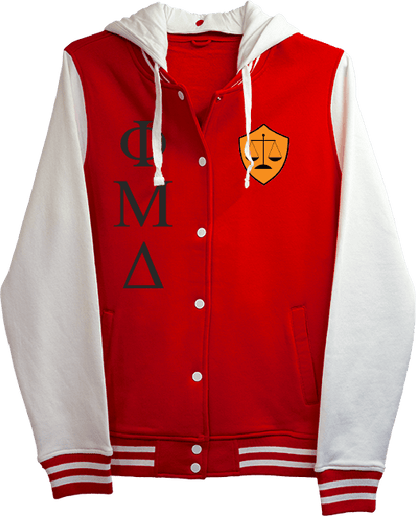 Phi Mu Delta Varsity Hooded Sweatshirt