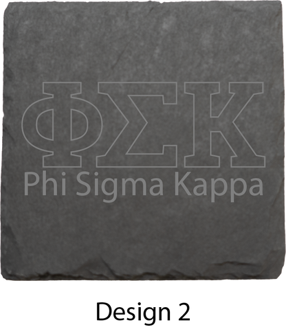 Phi Sigma Kappa Stone Coasters - 4-Pack