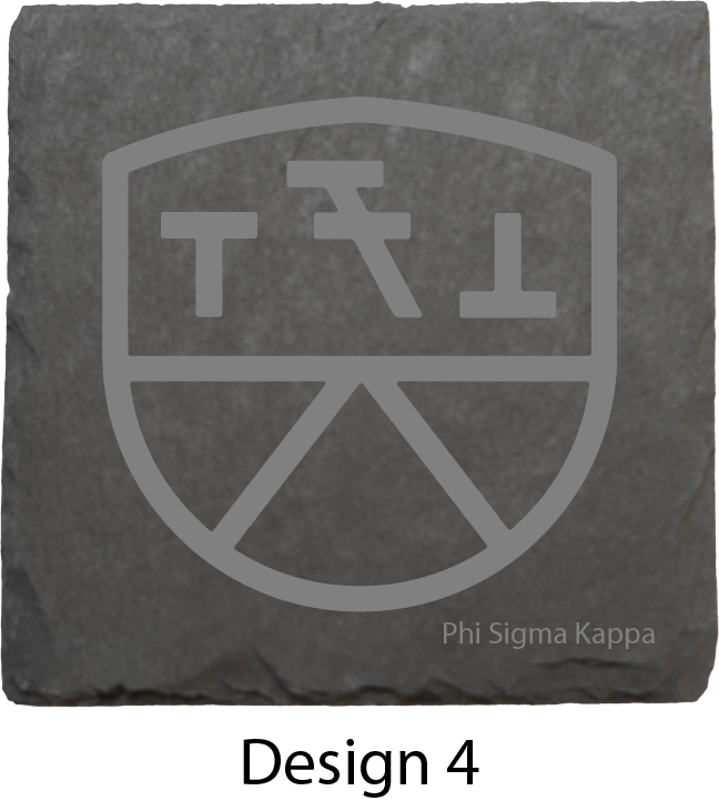 Phi Sigma Kappa Stone Coasters - 4-Pack