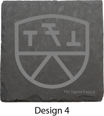 Phi Sigma Kappa Stone Coasters - 4-Pack