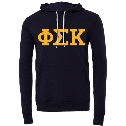 Phi Sigma Kappa Lettered Hooded Sweatshirts