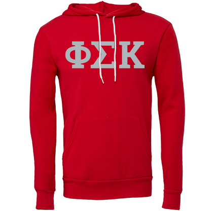 Phi Sigma Kappa Lettered Hooded Sweatshirts