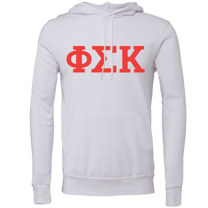 Phi Sigma Kappa Lettered Hooded Sweatshirts