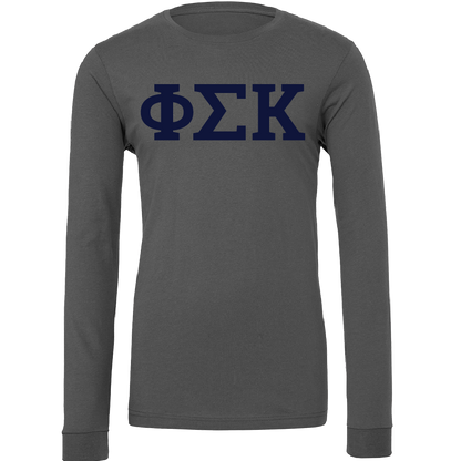 Phi Sigma Kappa Lettered Long Sleeve T-Shirts