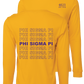 Phi Sigma Pi Repeating Name Long Sleeve T-Shirts