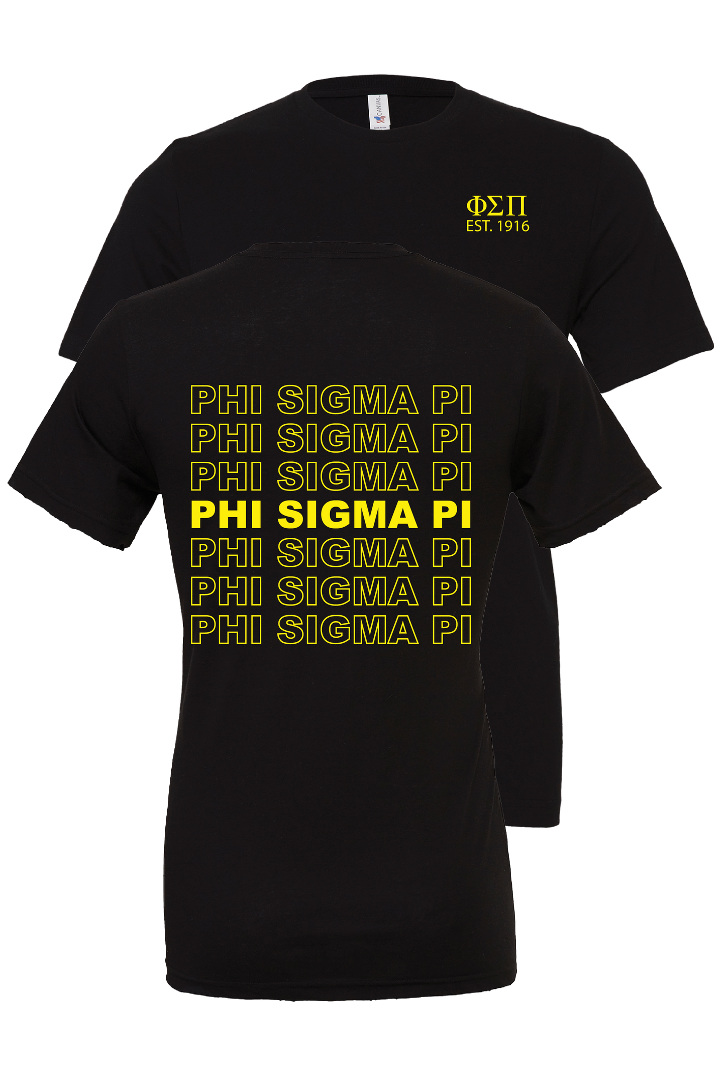 Phi Sigma Pi Repeating Name Short Sleeve T-Shirts