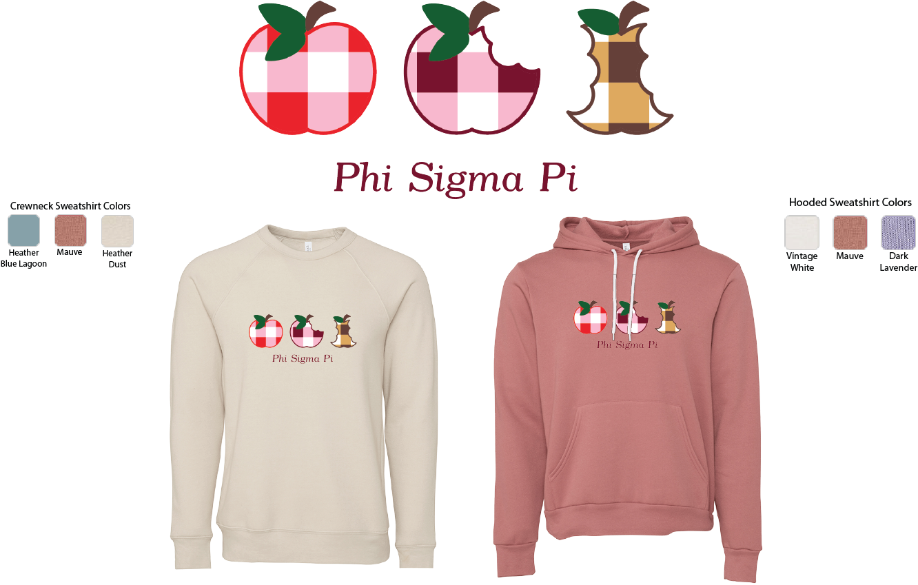 Phi Sigma Pi Apple Evolution Crewneck