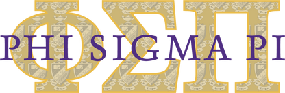 Phi Sigma Pi Applique Letters Hooded Sweatshirt