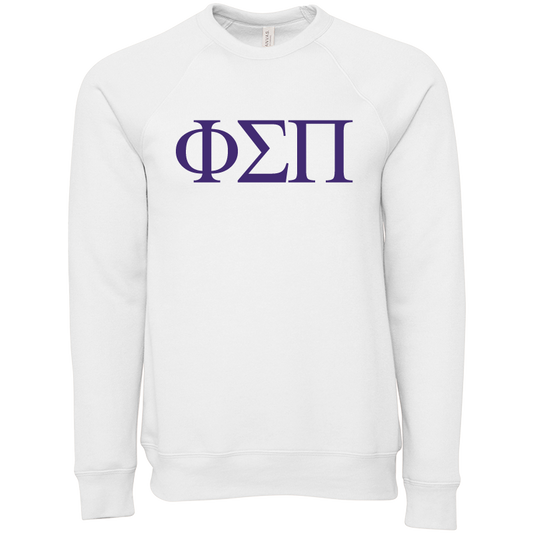 Phi Sigma Pi Embroidered Lettered Crewneck Sweatshirts