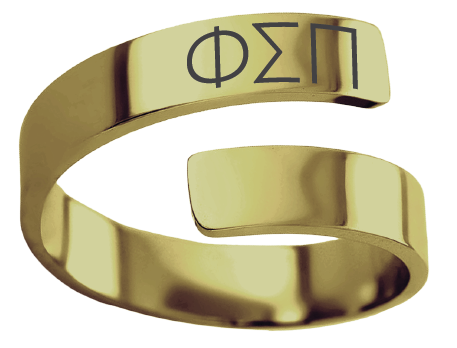 Phi Sigma Pi Lettered Rings