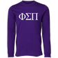 Phi Sigma Pi Lettered Long Sleeve T-Shirts
