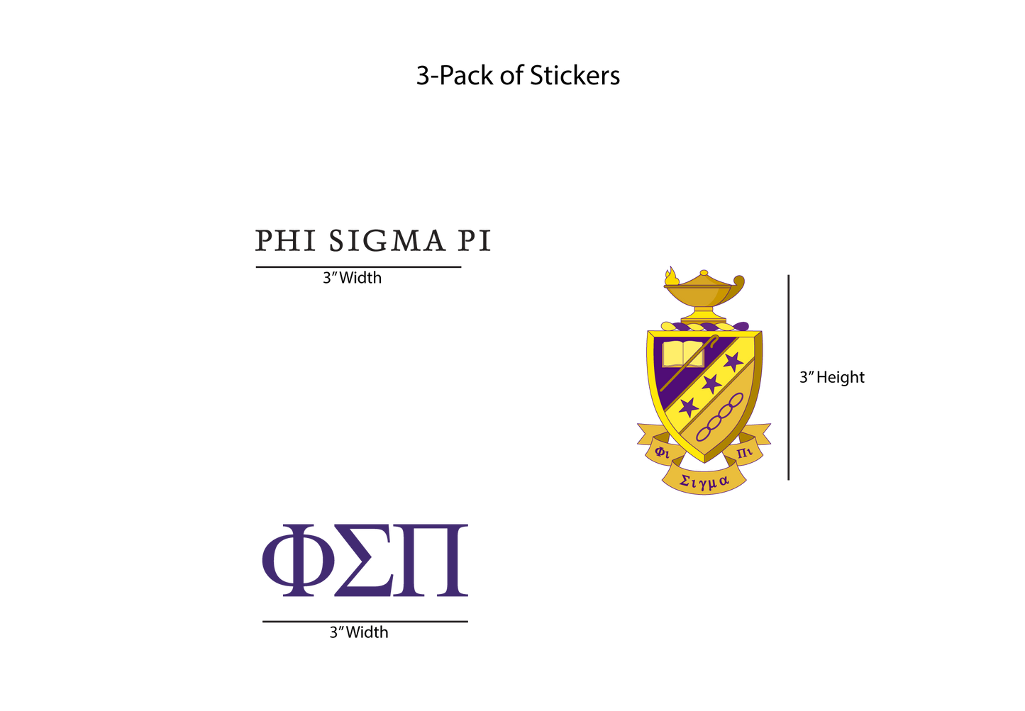 Phi Sigma Pi Stickers