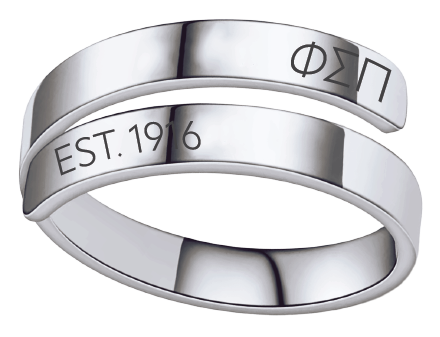 Phi Sigma Pi Year and Letters Rings
