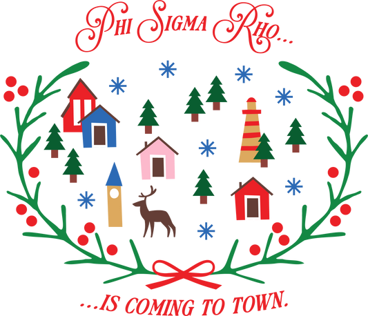 Phi Sigma Rho Christmas Village Crewneck