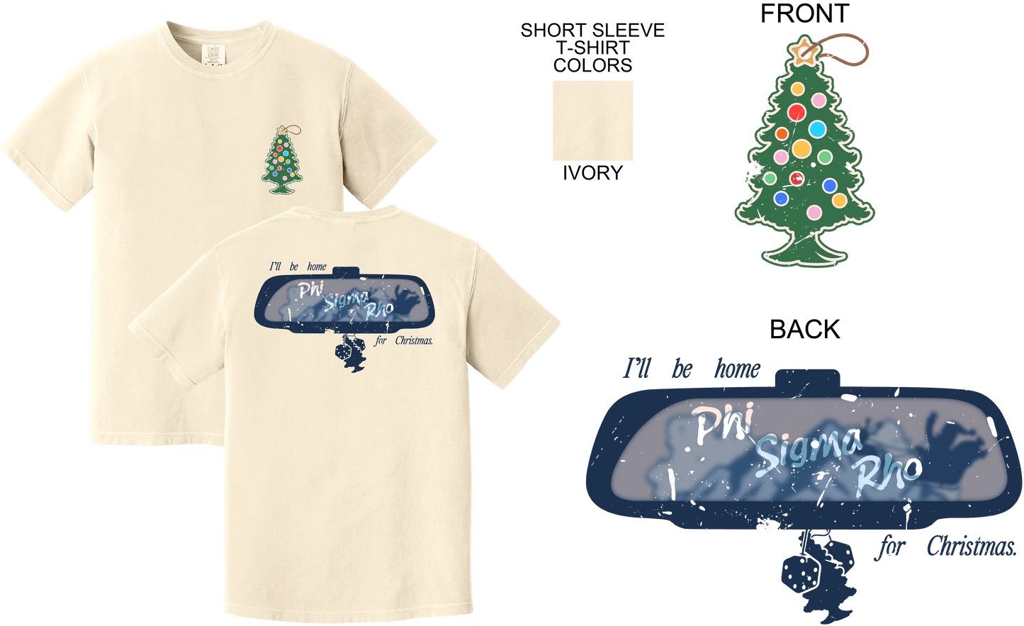 Phi Sigma Rho Holiday Road Trip Graphic Tee
