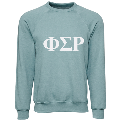 Phi Sigma Rho Lettered Crewneck Sweatshirts