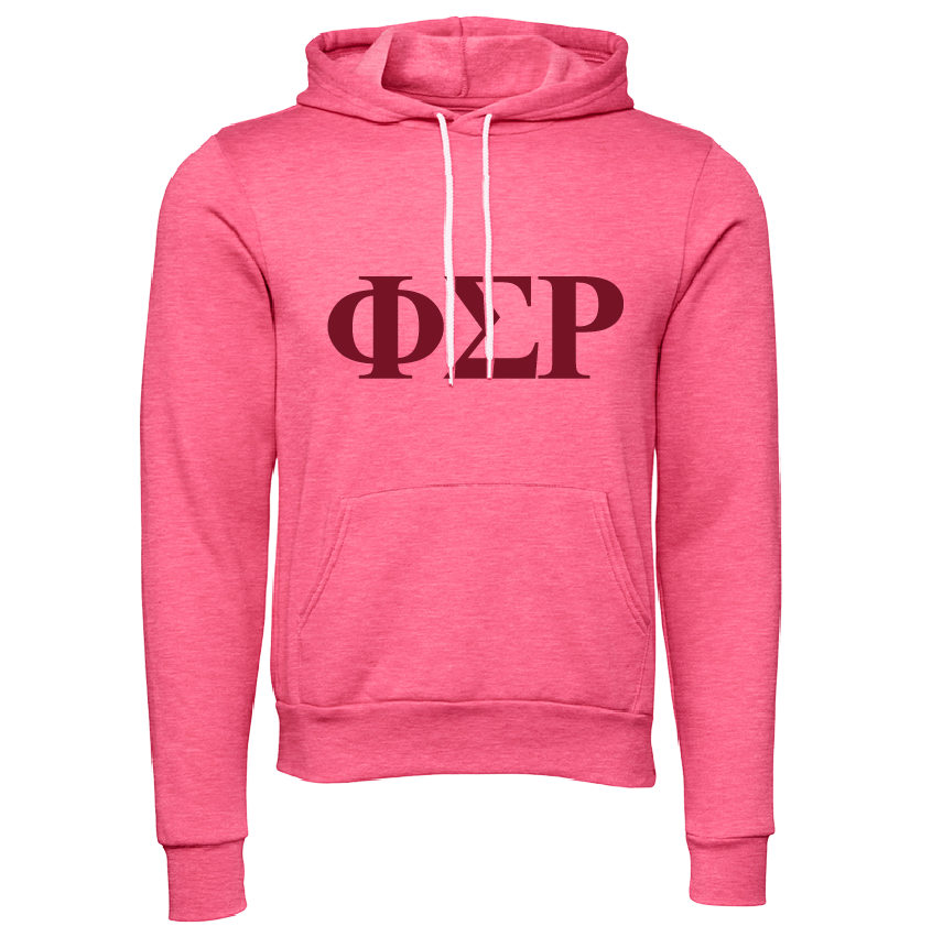 Phi Sigma Rho Lettered Hooded Sweatshirts