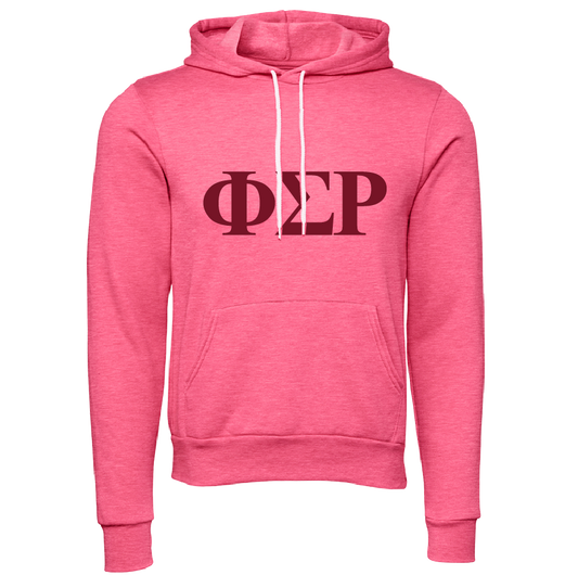 Phi Sigma Rho Lettered Hooded Sweatshirts