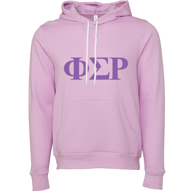 Phi Sigma Rho Lettered Hooded Sweatshirts