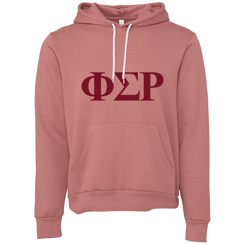 Phi Sigma Rho Lettered Hooded Sweatshirts