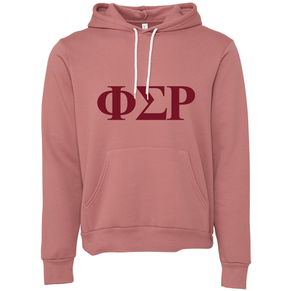 Phi Sigma Rho Lettered Hooded Sweatshirts