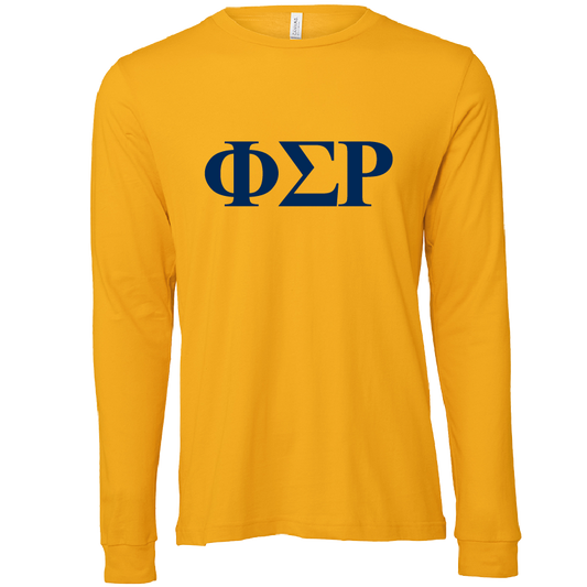 Phi Sigma Rho Lettered Long Sleeve T-Shirts