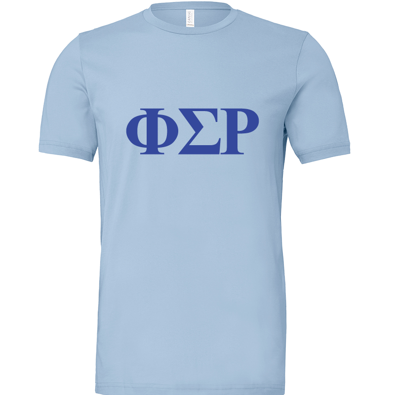 Phi Sigma Rho Lettered Short Sleeve T-Shirts