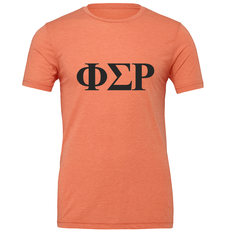 Phi Sigma Rho Lettered Short Sleeve T-Shirts