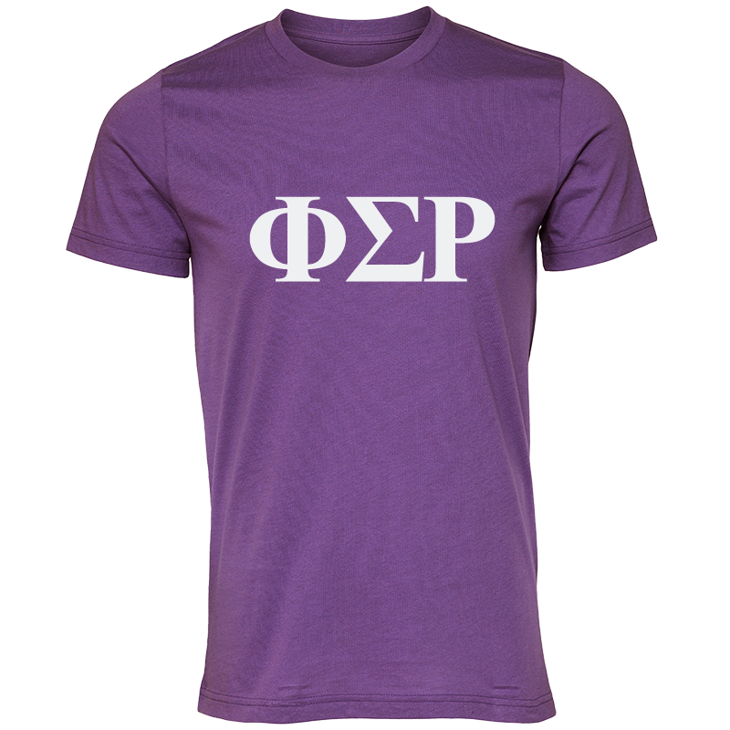 Phi Sigma Rho Lettered Short Sleeve T-Shirts