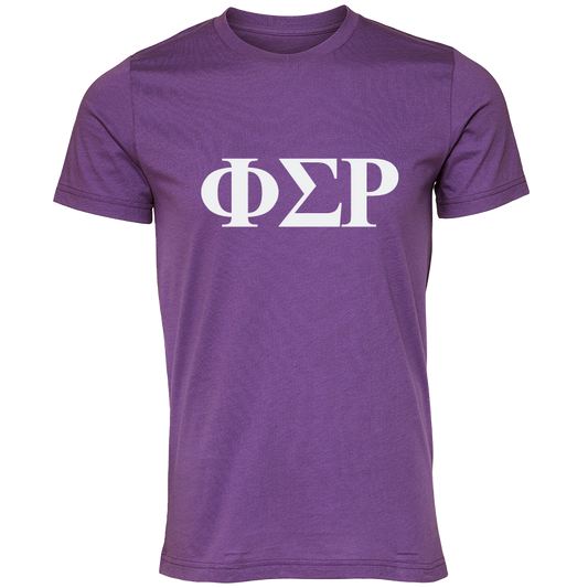 Phi Sigma Rho Lettered Short Sleeve T-Shirts