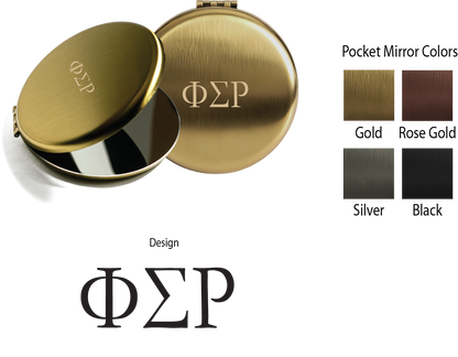 Phi Sigma Rho Lettered Pocket Mirrors