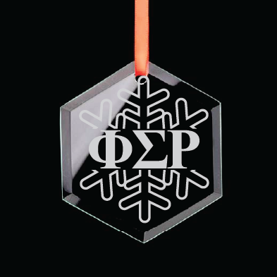 Phi Sigma Rho Hexagon Single-Snowflake Ornament