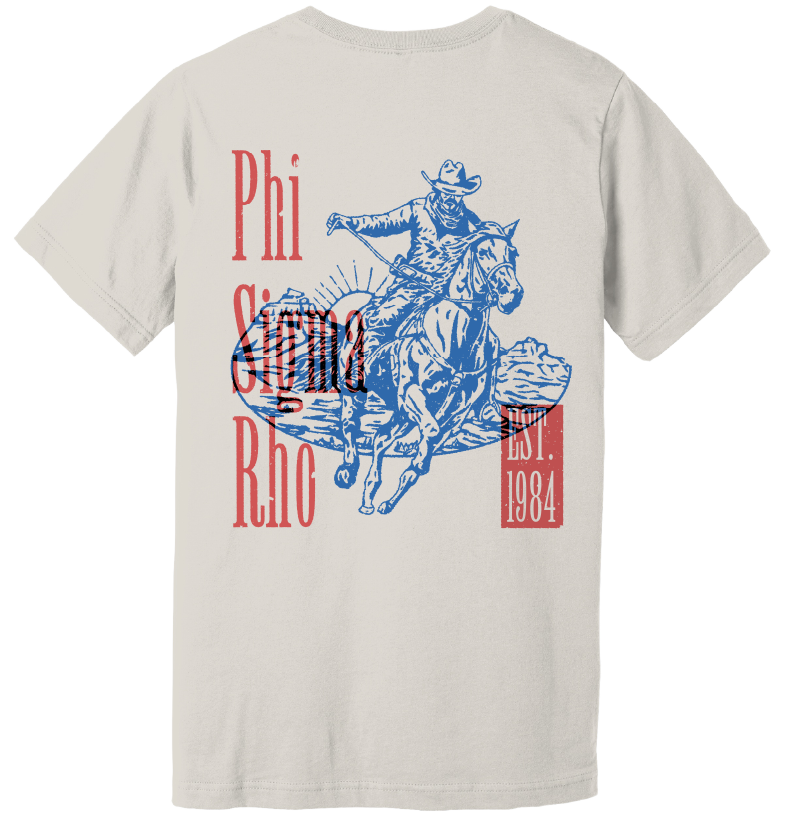Phi Sigma Rho Cowboy Graphic T-Shirt