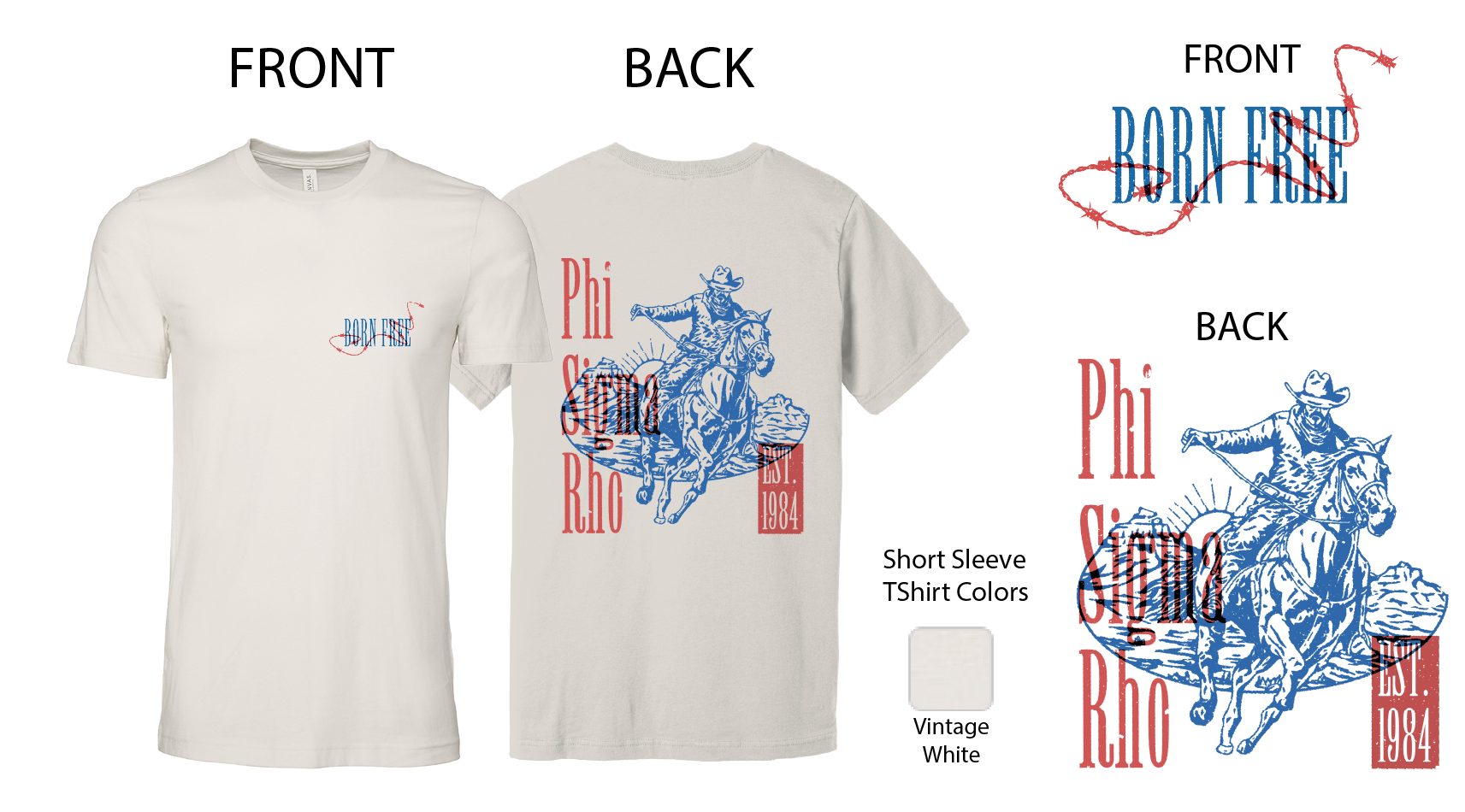 Phi Sigma Rho Cowboy Graphic T-Shirt