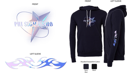 Phi Sigma Rho Pink Chrome Graphic Hoodie