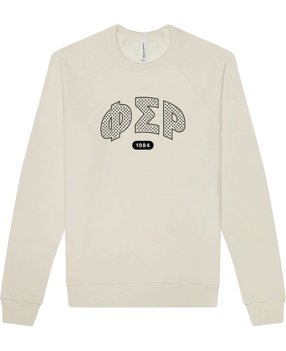 Phi Sigma Rho Varsity Polka Dot Crewneck
