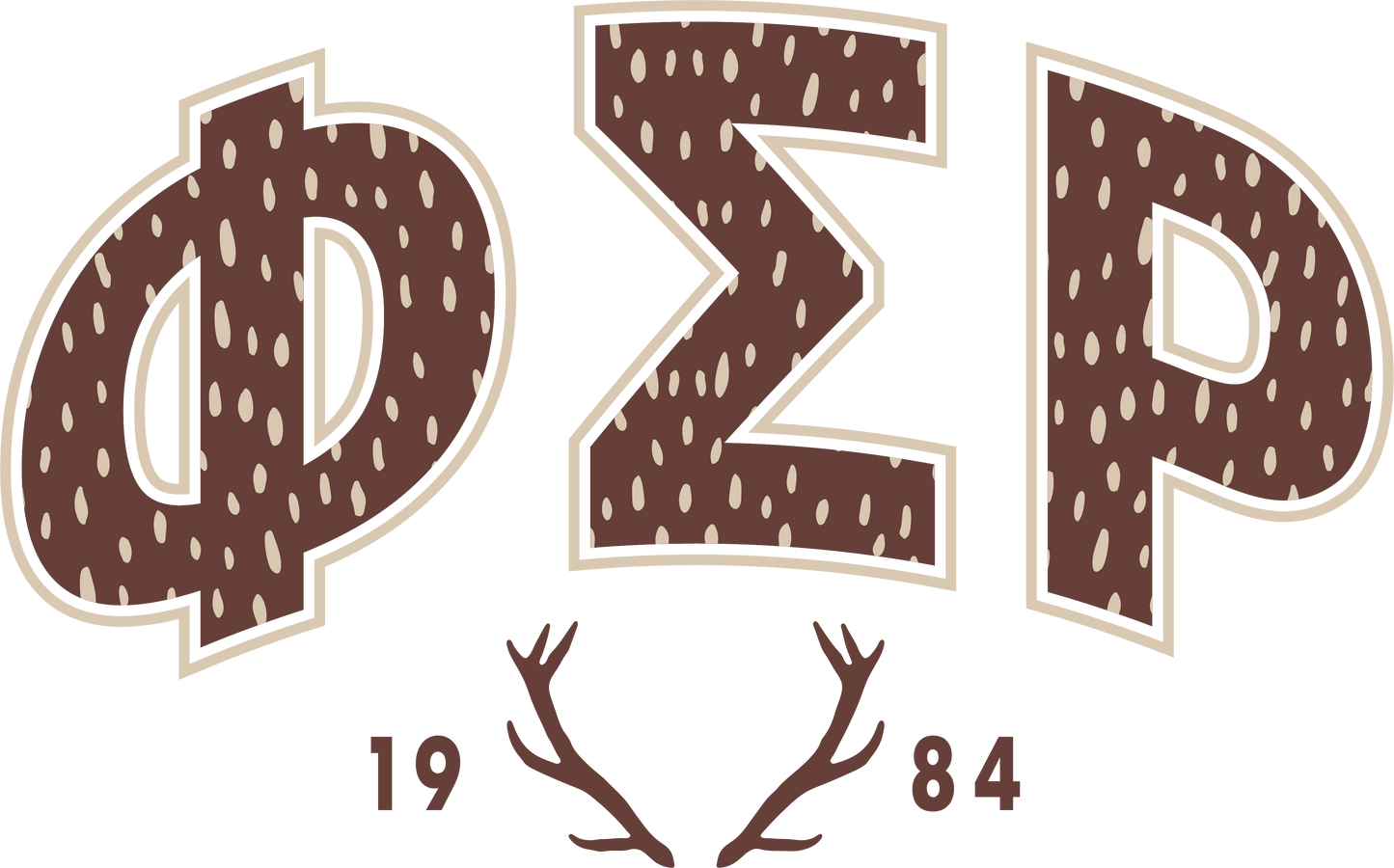 Phi Sigma Rho Fawn Print Varsity Hoodie