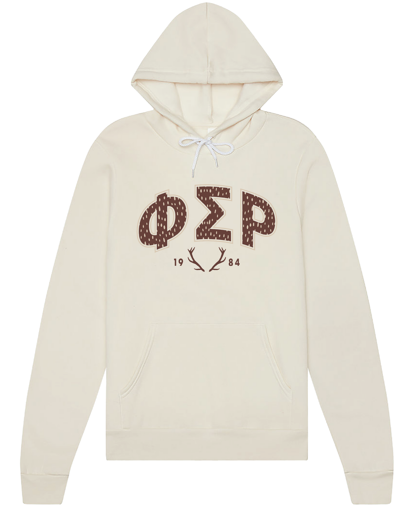 Phi Sigma Rho Fawn Print Varsity Hoodie