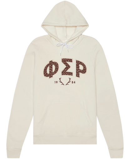 Phi Sigma Rho Fawn Print Varsity Hoodie