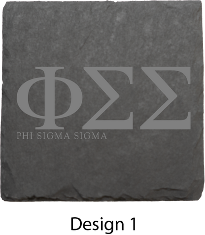 Phi Sigma Sigma Stone Coasters - 4-Pack