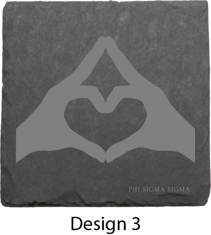 Phi Sigma Sigma Stone Coasters - 4-Pack