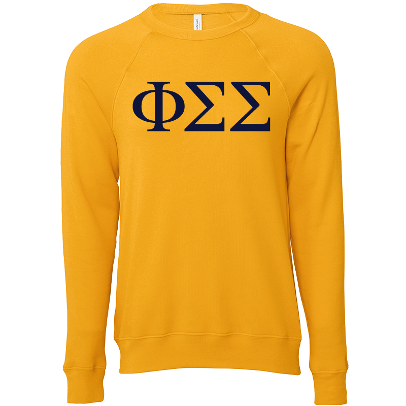 Phi Sigma Sigma Lettered Crewneck Sweatshirts