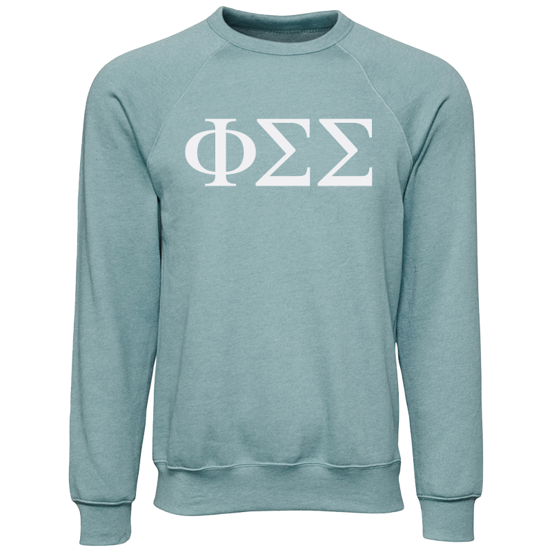 Phi Sigma Sigma Lettered Crewneck Sweatshirts