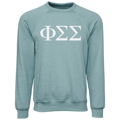 Phi Sigma Sigma Lettered Crewneck Sweatshirts