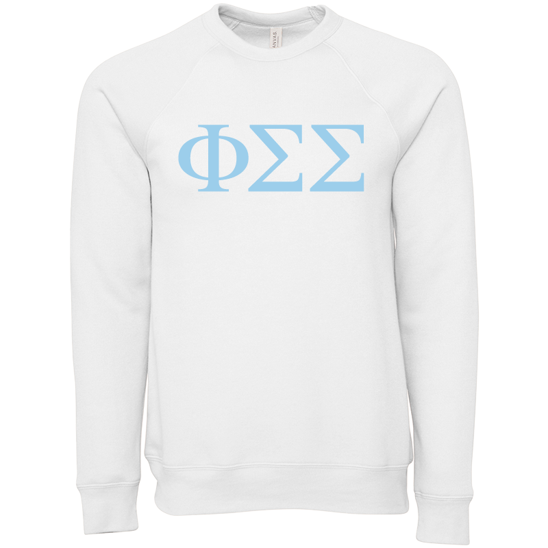 Phi Sigma Sigma Lettered Crewneck Sweatshirts