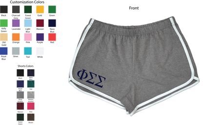 Phi Sigma Sigma Lettered Women's Shorts